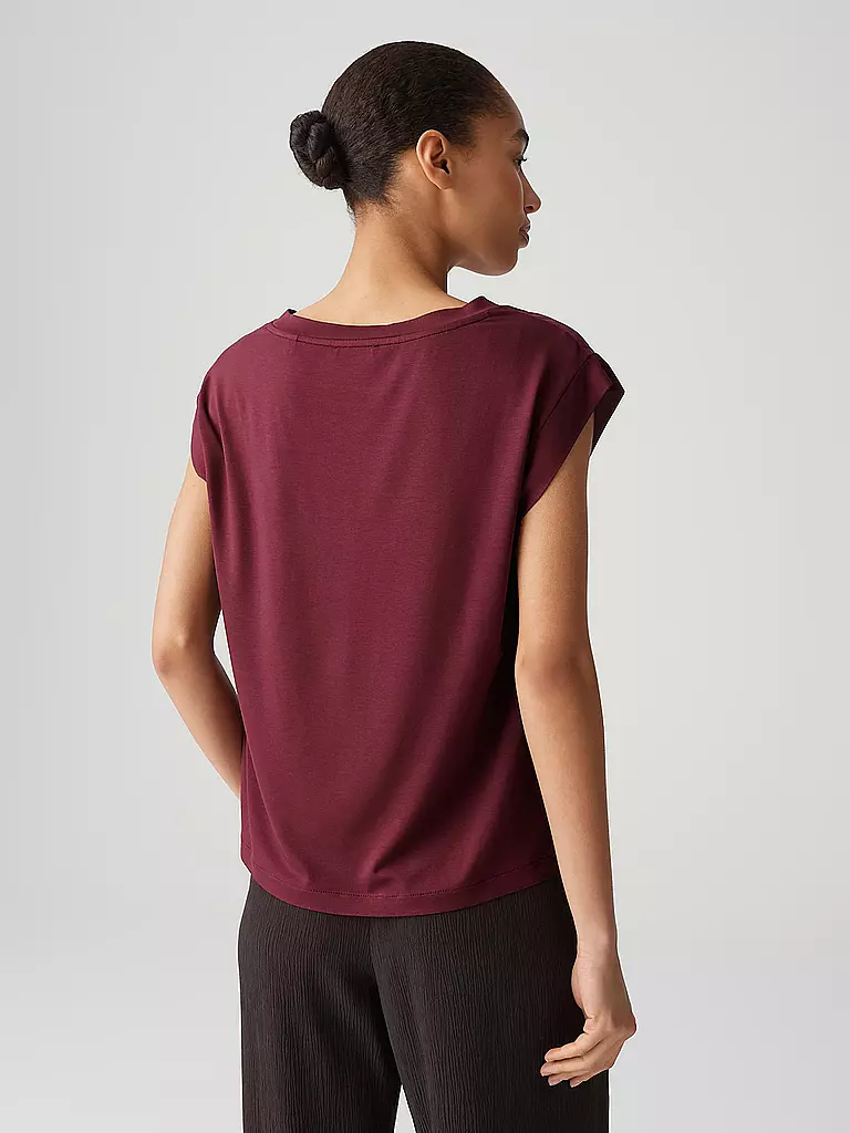OPUS | T-shirt SILKISI | dunkelrot