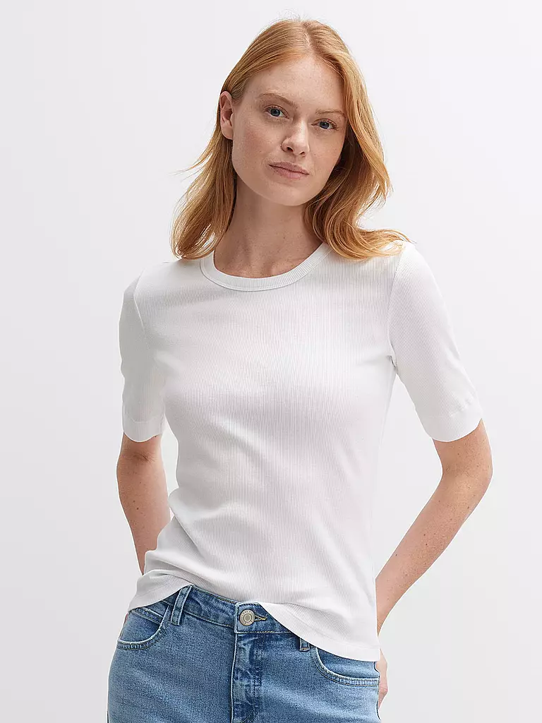 OPUS | T-Shirt SUSTAFA | Blanc