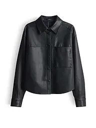 OPUS | Veste aspect cuir FEDGY | Noir