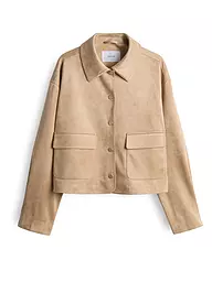 OPUS | Veste aspect cuir JELIS | Beige