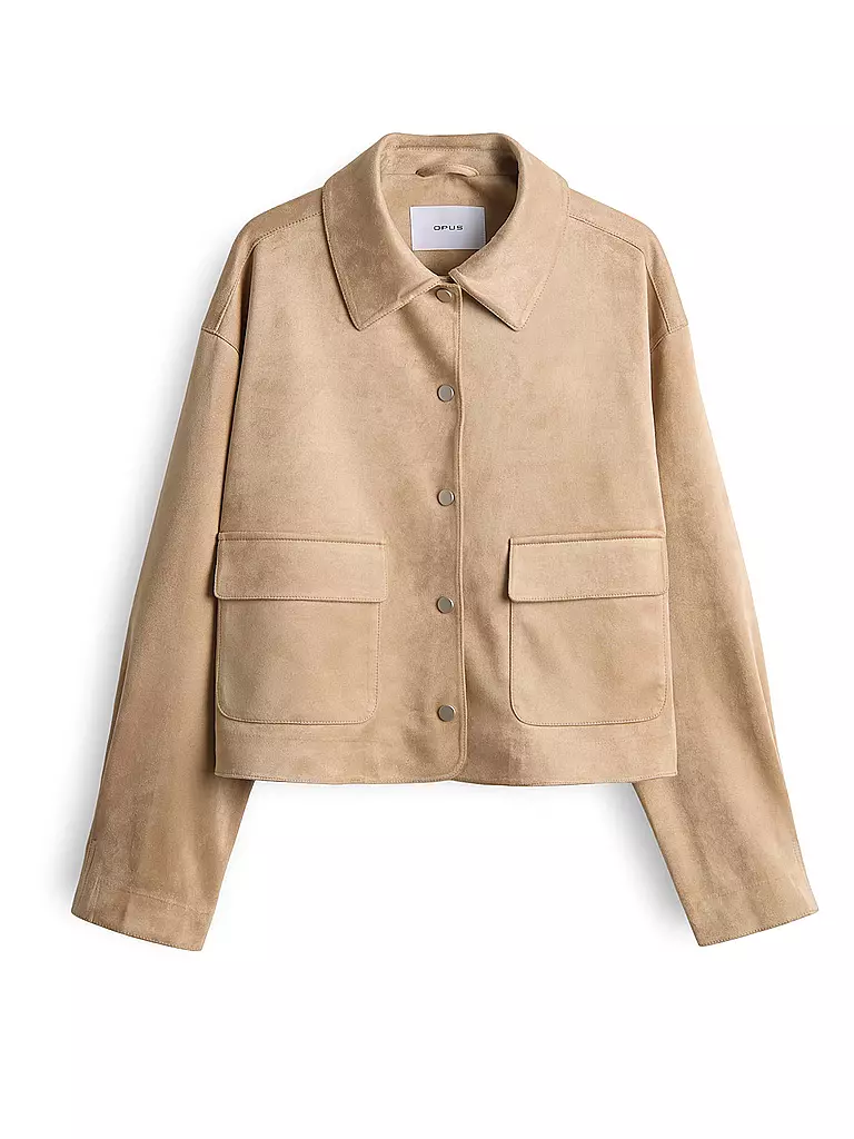 OPUS | Veste aspect cuir JELIS | Beige
