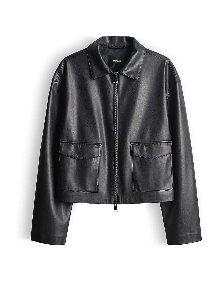 OPUS | Veste aspect cuir JOSMICA | Noir