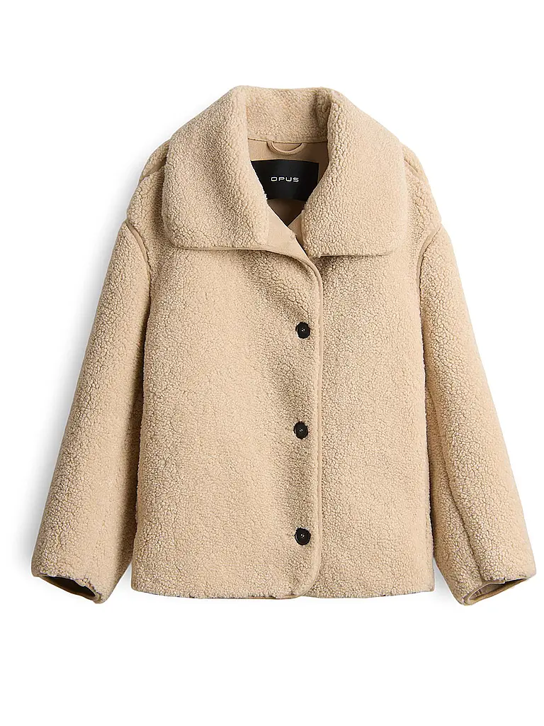 OPUS | Veste aspect fourrure HAFINE | beige