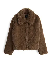 OPUS | Veste aspect fourrure HAJORA | Marron