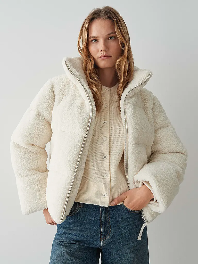 OPUS | Veste aspect fourrure HOZY | creme