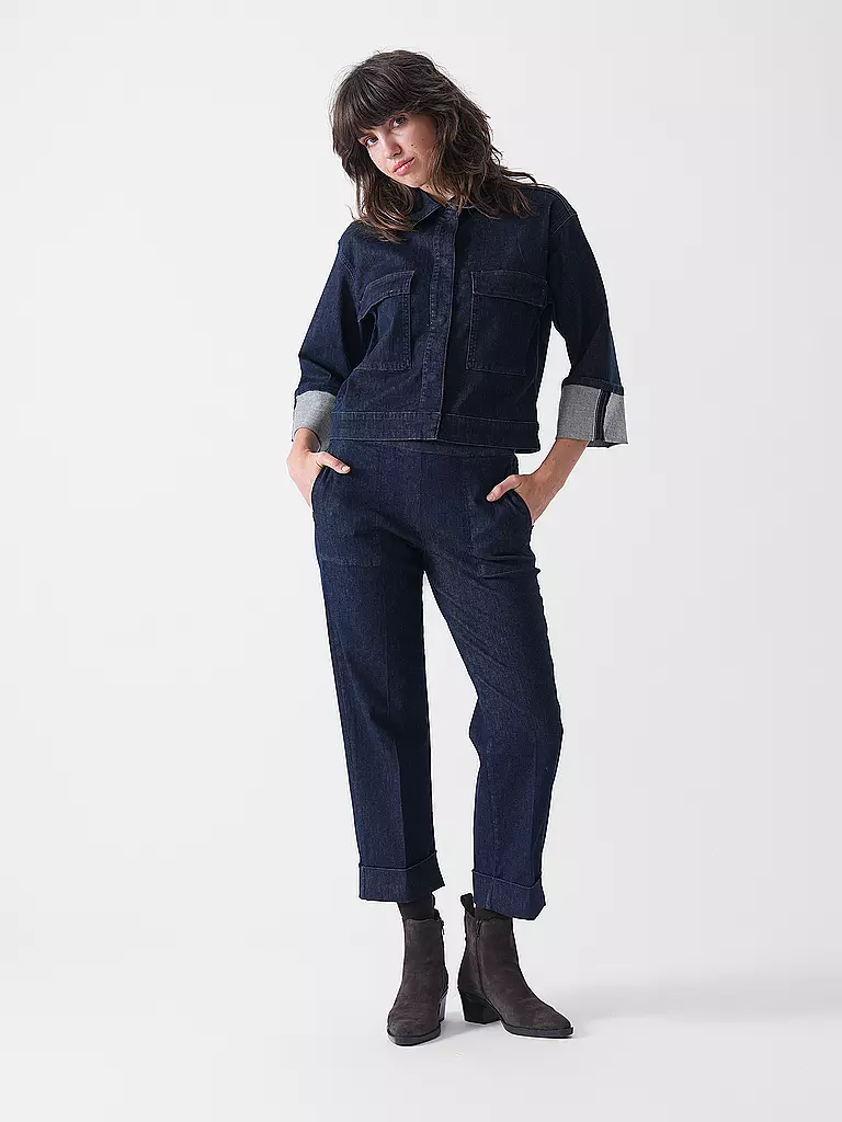 OPUS | Veste en jean HOLLICE | Bleu foncé