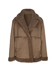 OPUS | Veste réversible aspect fourrure HENOLA | Marron