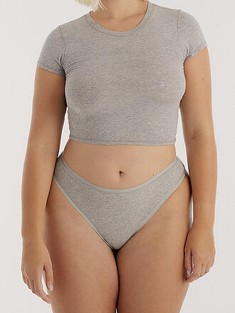 ORGANIC BASICS | String CORE RIB gris chiné