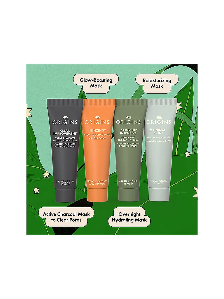ORIGINS | Coffret cadeau - MULTI-MASKERS Set 4x15ml | 