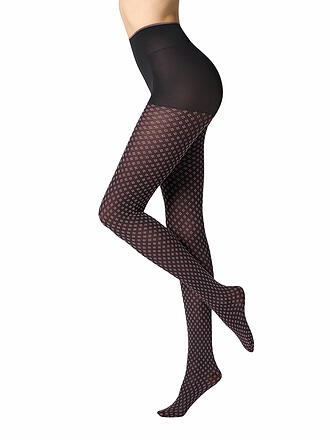 OROBLU | Collant de mode TIE PATTERN 50 noir / rose