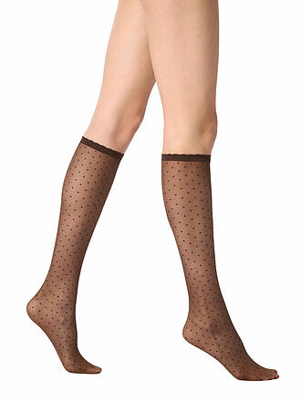 OROBLU | Kniestrümpfe PLUMETIS 30 moka