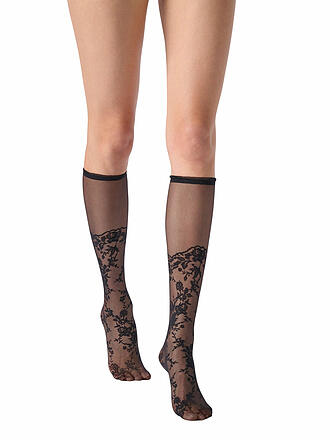 OROBLU | Chaussettes hautes SEDUCTIVE LACE 20 noir
