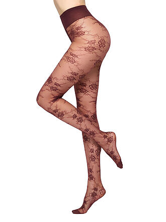 OROBLU | Collant mode PURE LACE bordeaux 11
