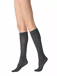 OROBLU | Chaussettes hautes TWEED 40 cacao 3 | Gris