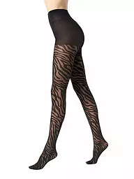 OROBLU | Modestrumpfhose SAVAGE ZEBRA 30 noir / militaire | Noir