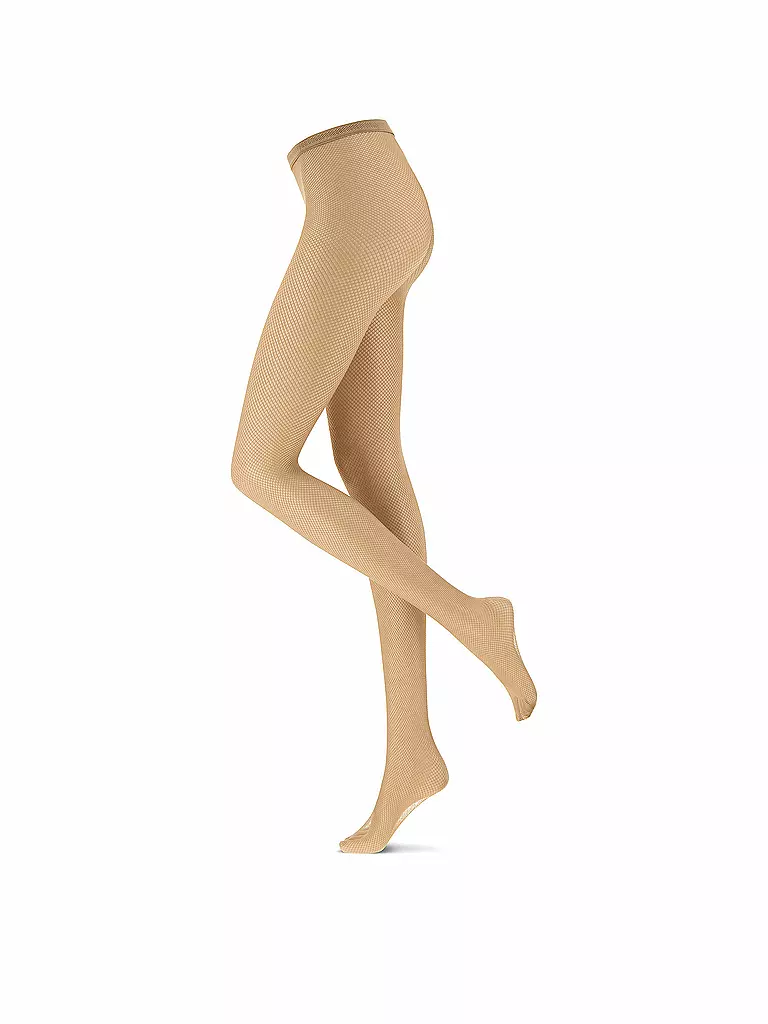 OROBLU | Collant résille "Tricot" (sabble) | Beige