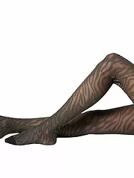 OROBLU | Modestrumpfhose SAVAGE ZEBRA 30 noir / militaire | Olive