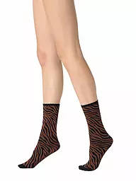 OROBLU | Socquettes fines SAVAGE 50 noir / cacao | Marron