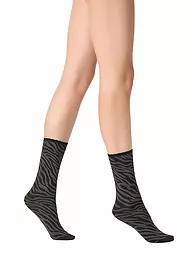 OROBLU | Socquettes fines SAVAGE 50 noir / cacao | Olive