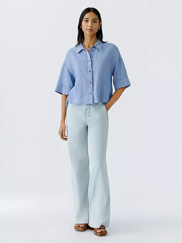 OUÍ | Blouse | blau