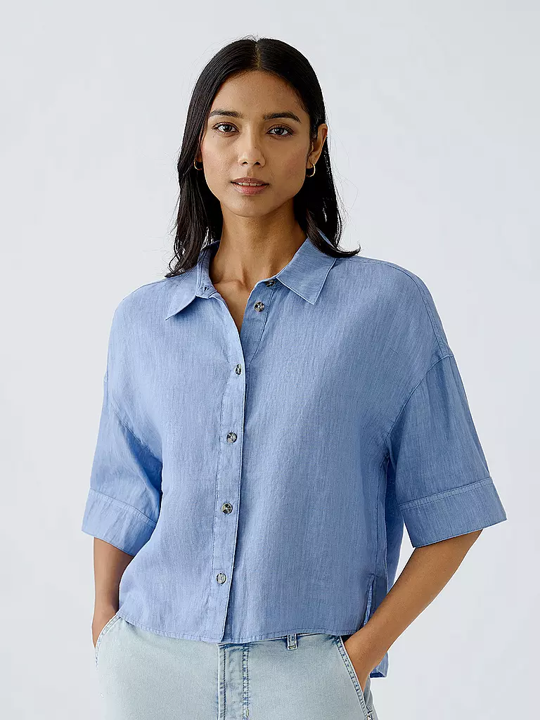 OUÍ | Blouse | blau