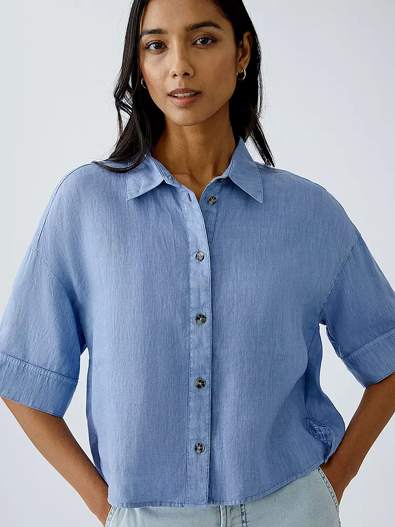 OUÍ | Blouse | blau