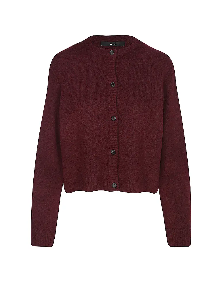 OUÍ | Cardigan | dunkelrot