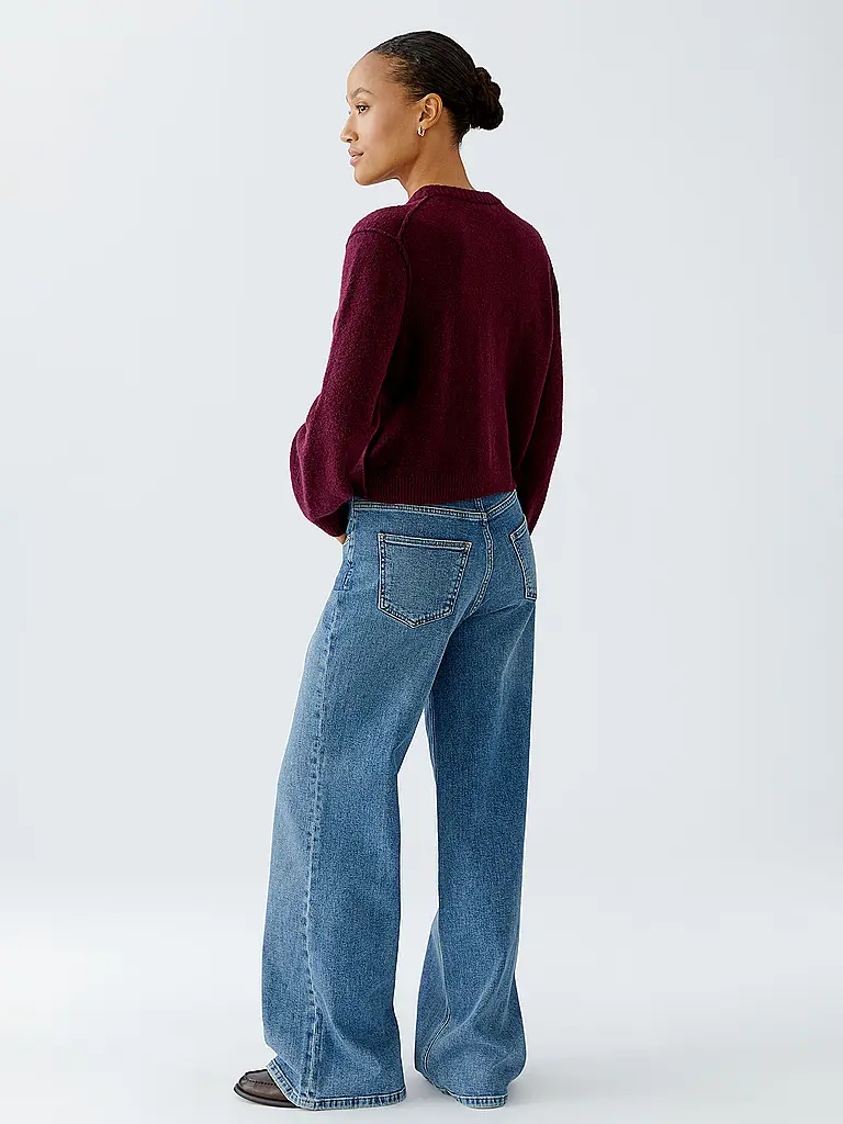 OUÍ | Cardigan | dunkelrot
