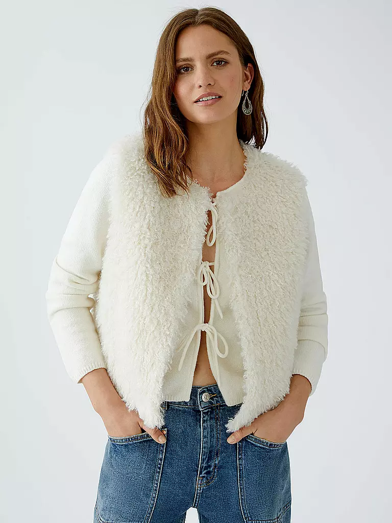 OUÍ | Gilet aspect fourrure | 
