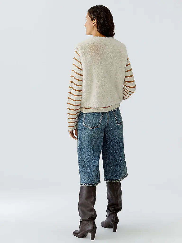 OUÍ | Gilet aspect fourrure | 