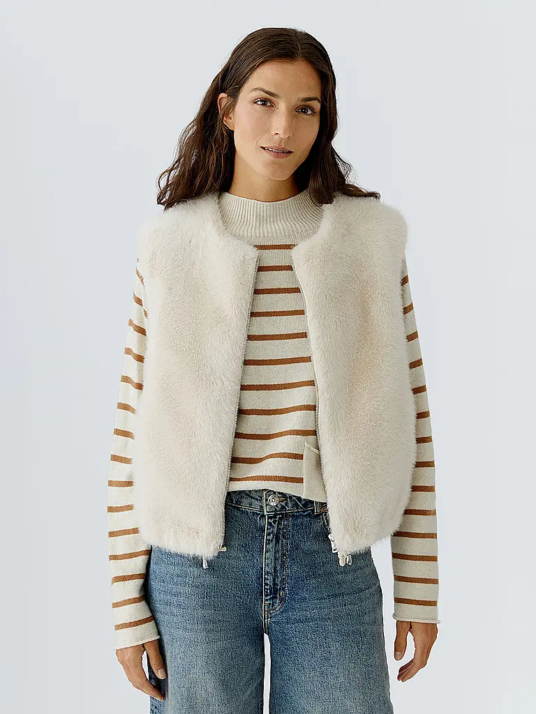 OUÍ | Gilet aspect fourrure | 