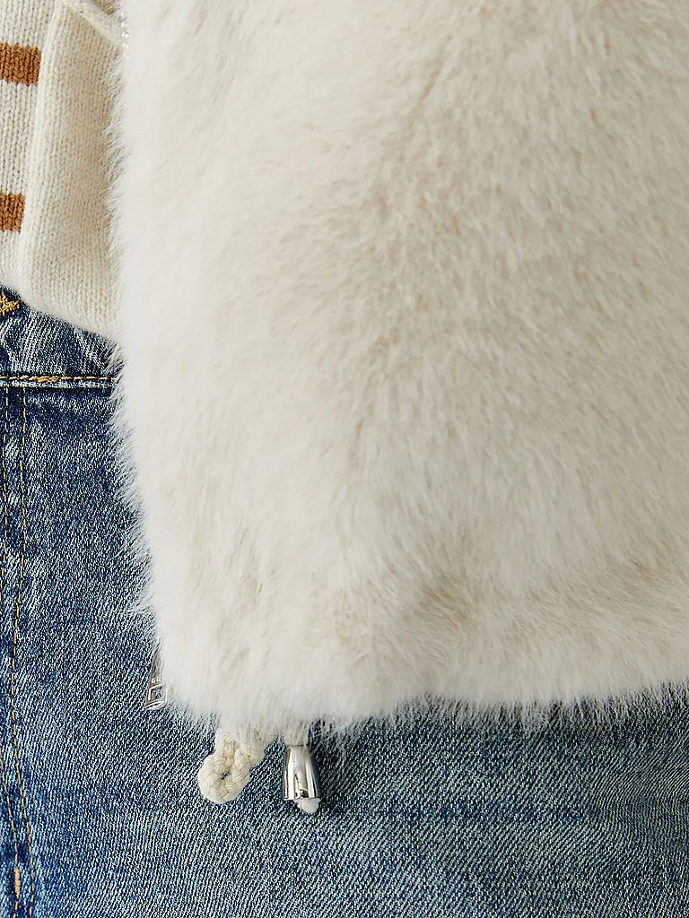 OUÍ | Gilet aspect fourrure | 