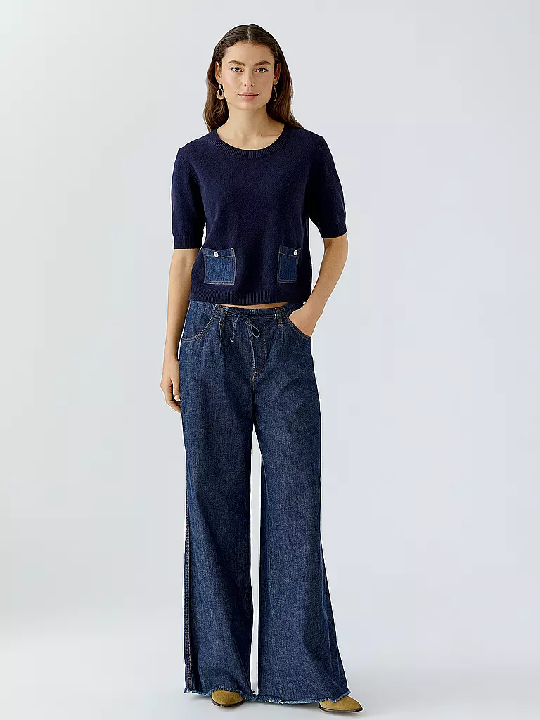OUÍ | Jeans Wide Leg | Bleu foncé