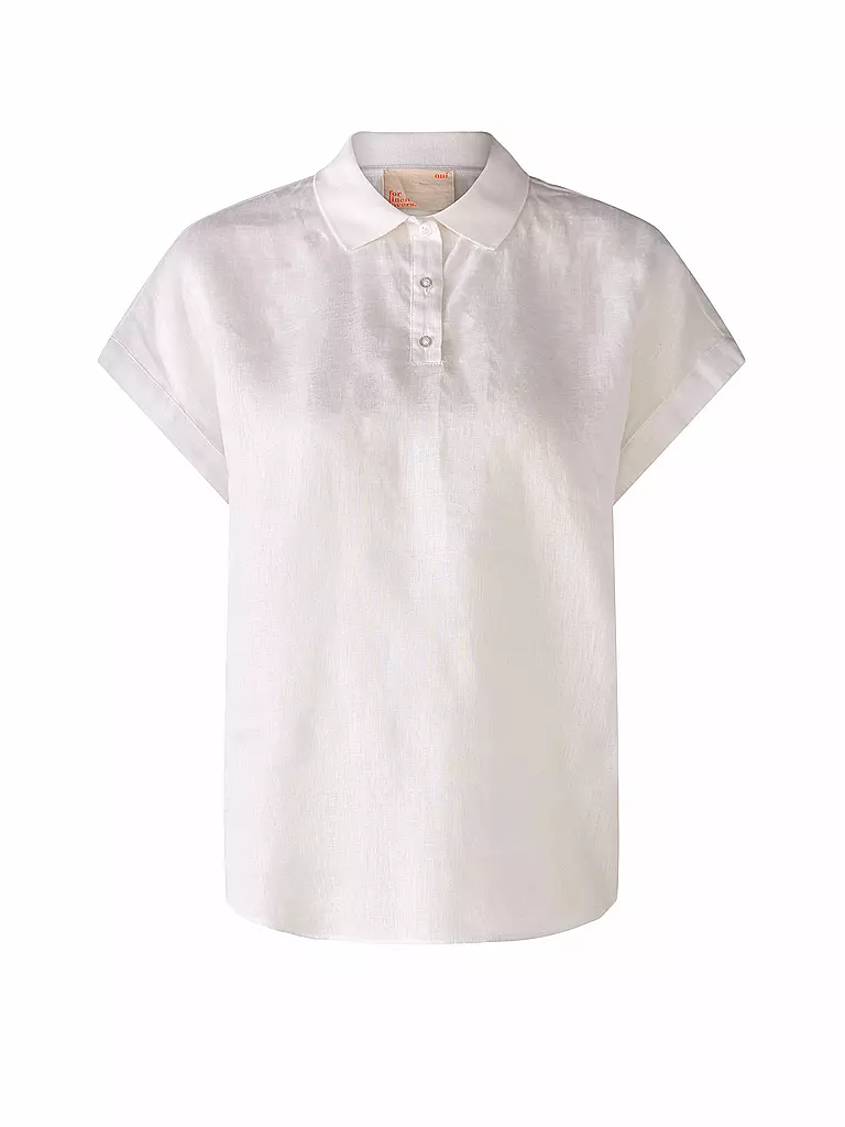 OUÍ | Leinenbluse | Blanc