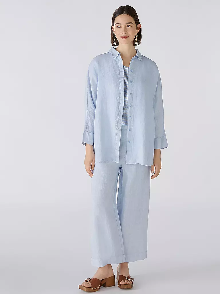 OUÍ | Leinenhose | Bleu clair