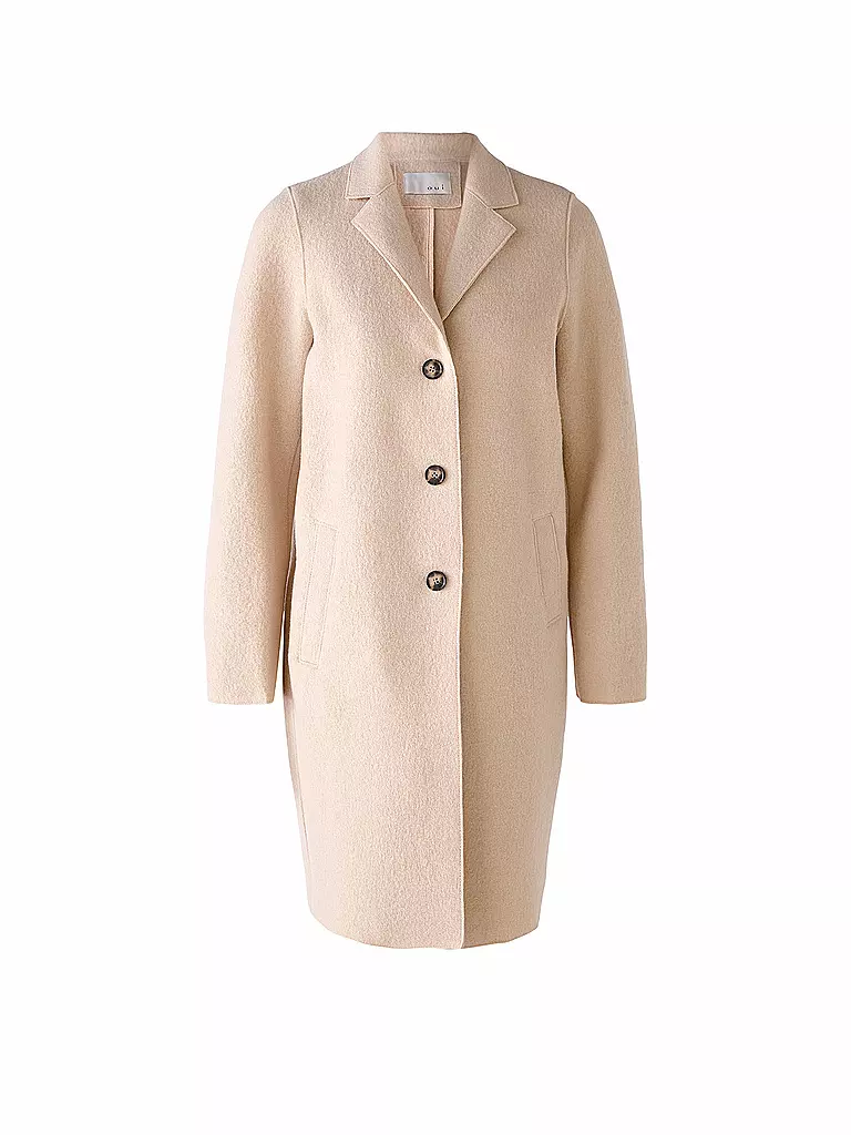 OUÍ | Manteau en laine | creme