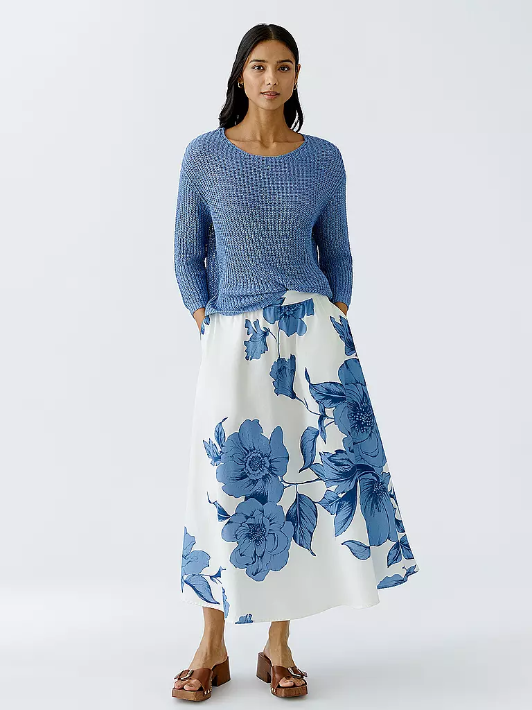 OUÍ | Midi-jupe | Bleu