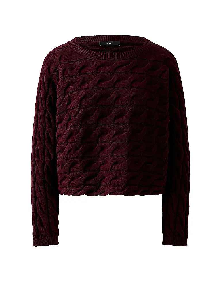OUÍ | Pullover | dunkelrot