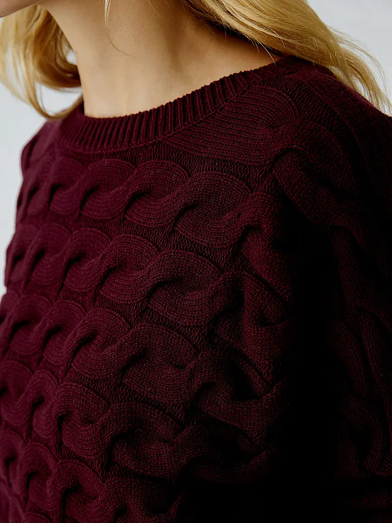 OUÍ | Pullover | dunkelrot