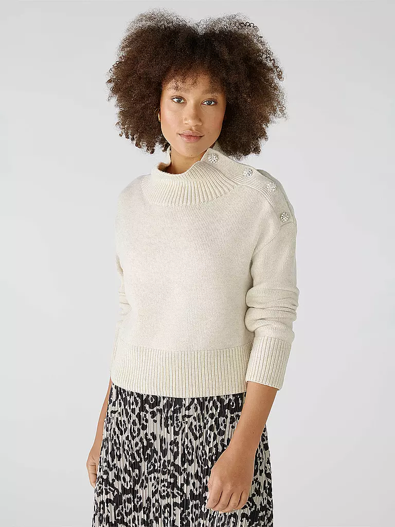 OUÍ | Rollkragenpullover | Crème