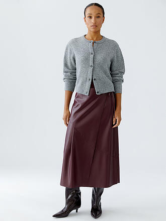 OUÍ | Jupe portefeuille en similicuir