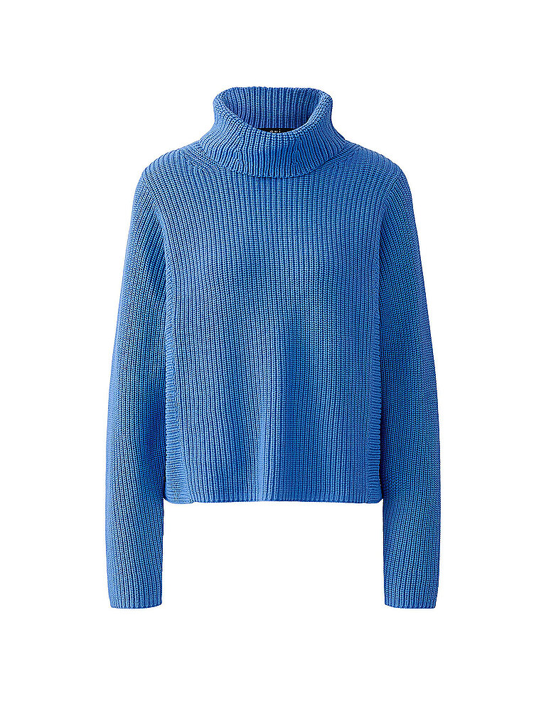 Ouí Pull à col roulé bleu 38