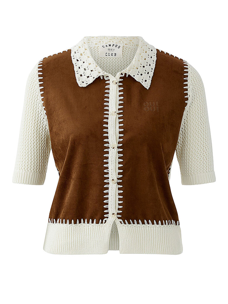 Ouí Strickjacke blanc 42