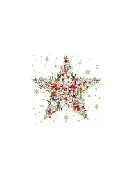 PAPER-PRODUCTS | Serviettes de Noël 33x33cm | Blanc