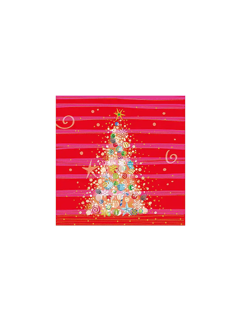 PAPER-PRODUCTS | Serviettes de Noël 33x33cm | Rouge