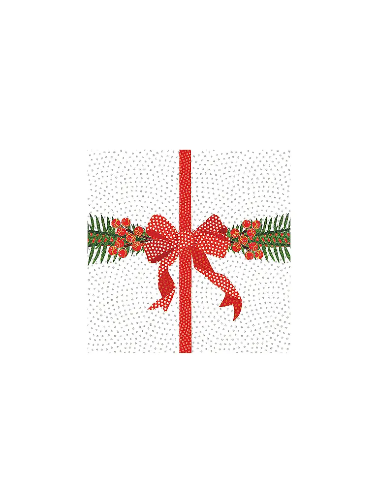 PAPER-PRODUCTS | Serviettes de Noël 33x33cm | Blanc