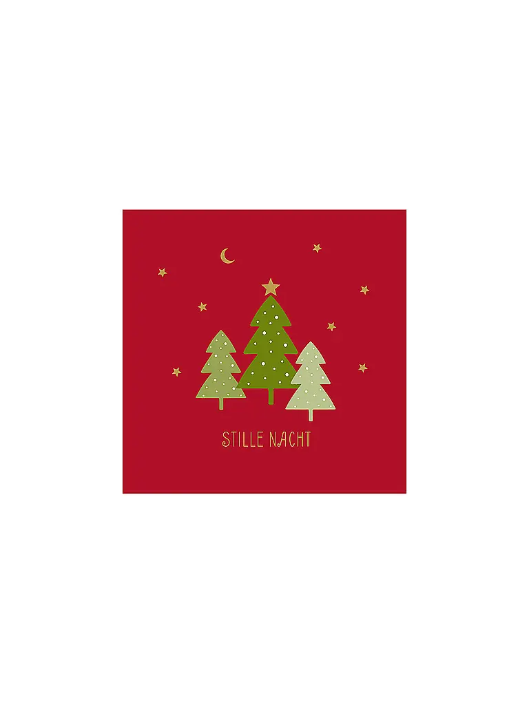 PAPER-PRODUCTS | Serviettes de Noël 33x33cm | Rouge foncé