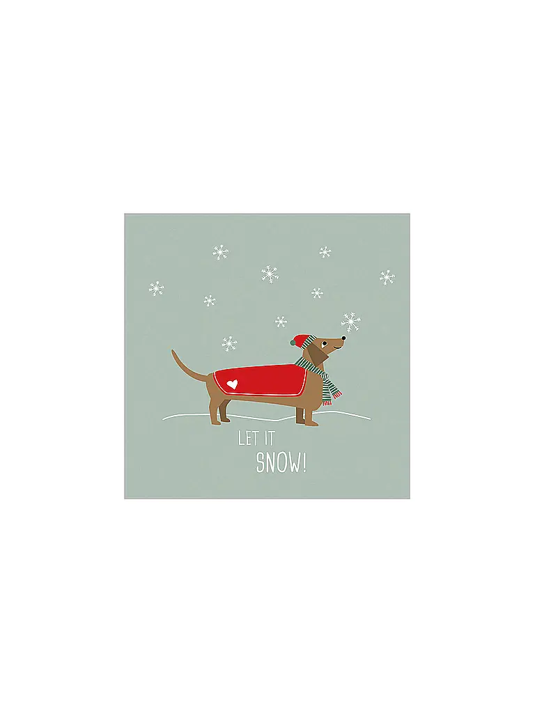 PAPER-PRODUCTS | Weihnachts-Servietten 25x25cm | Gris clair