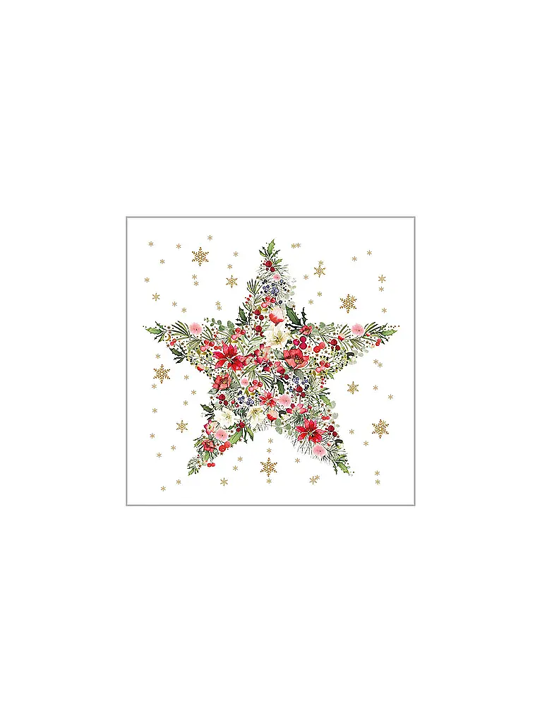 PAPER-PRODUCTS | Weihnachts-Servietten 25x25cm | Blanc