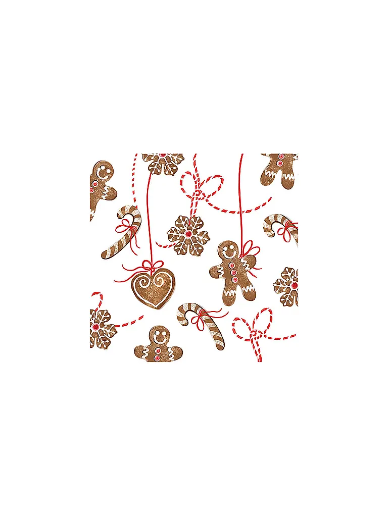 PAPER-PRODUCTS | Weihnachts-Servietten 33x33cm  | Marron